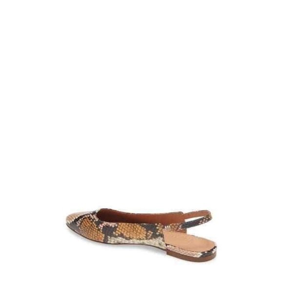 Madewell Women's Margo Snakeskin Flat Shoes Sandal NEW - Picture 4 of 10